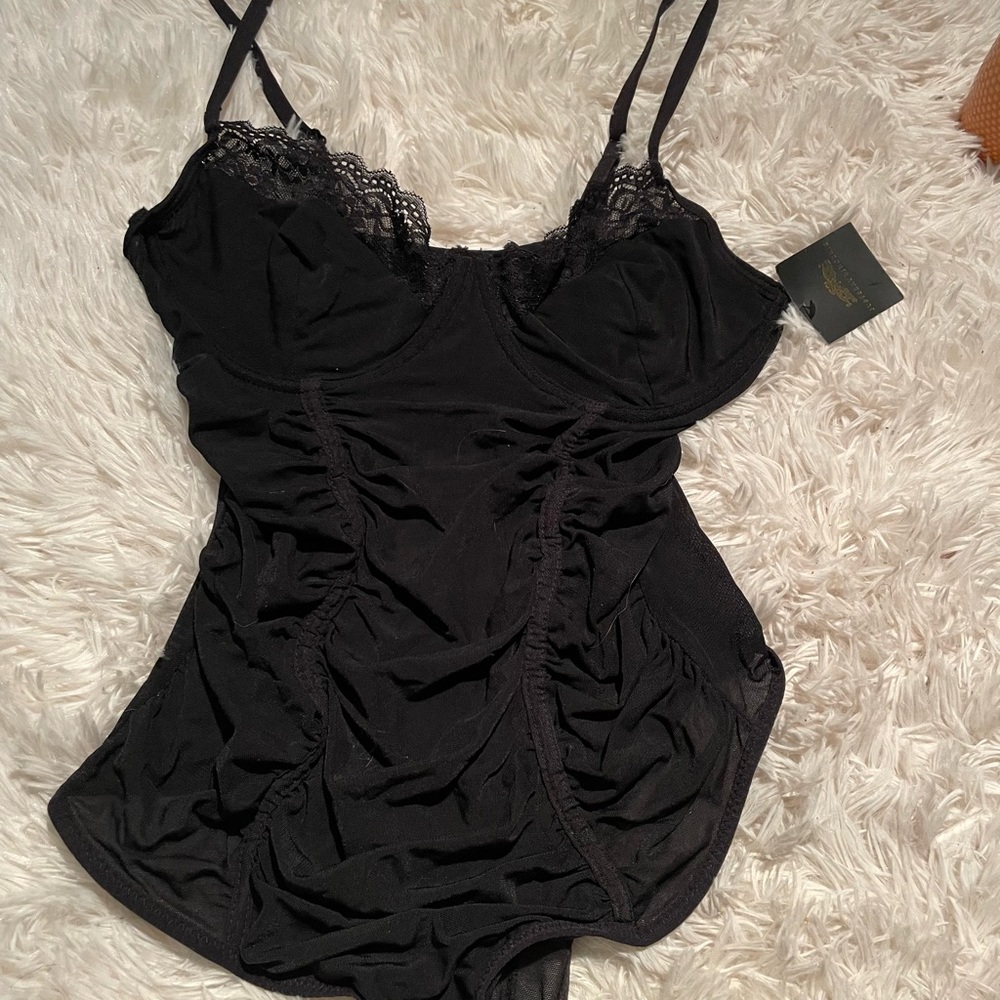 NWT Black Lace Teddy bodysuit